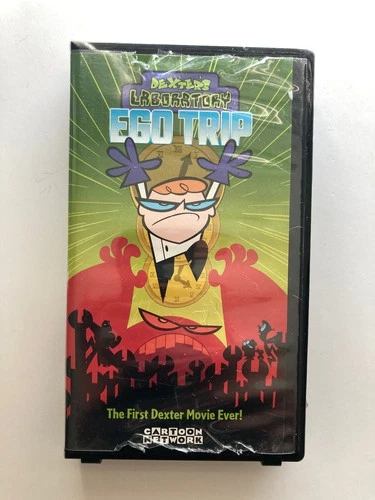 Dexter's Laboratory Ego Trip VHS Dexter Movie Cartoon Network Clamshell NTSC