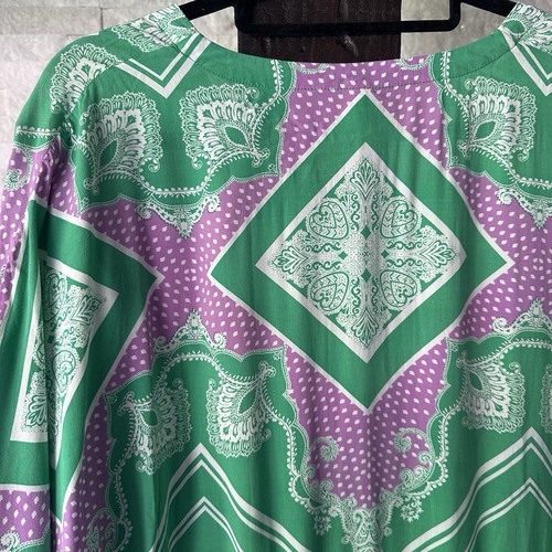 SEAFOLLY Revolve Bandana Bay Kaftan Lavendel Lila und Grün Größe Small - Bild 8 von 10