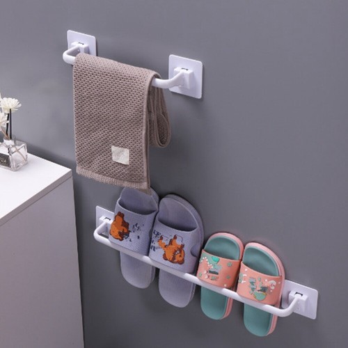 Portasciugamani Autoadesivo Cucina Bagno Barra Parete Porta Asciugamani Bagno Binario Rack] - Foto 8 di 21