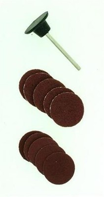 Krick MODELCRAFT Schleifscheiben sortiert selbstklebend mit Gummiträger (10) / 4