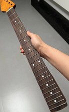Reverse headstock S S 22fret Rosewood Roasted Maple Electric Guitar Neck Satin.
