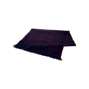 Gucci Authentique écharpe jacquard GG matière laine couleur noir all over homme