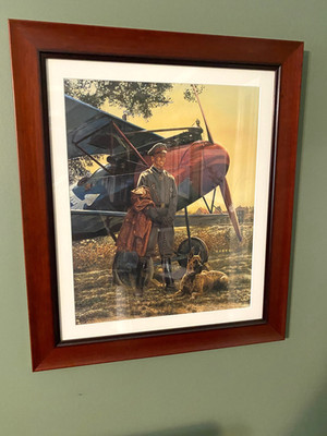 James Dietz Blue Max Open Edition FRAMED MATTED READY TO HANG