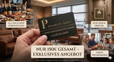 Priority Pass Lounge Access 1 Year + 8 Guests