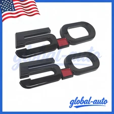 For 2015-2021 Mustang GT Genuine 5.0 Gloss Black Fender Side Emblems Pair