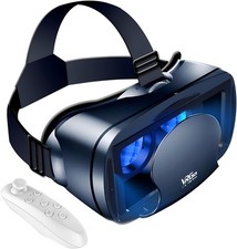 VR Headset for iPhone or Android, Adjustable Virtual Reality Anti-Blue Light