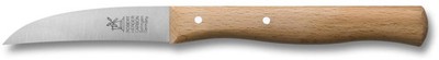 Robert Herder Schälmesser Carbonstahl 7cm Vogelschnabel Rotbuchenholz Griff