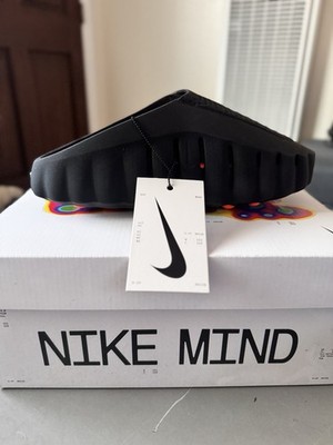 Nike Mind 001 Men's Slide Sandals Black/Orange Slip-On Synthetic US 7 HQ4307-001