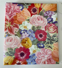 Vintage Hallmark Expandable Photo Album Scrapbook Flower Power Floral Book