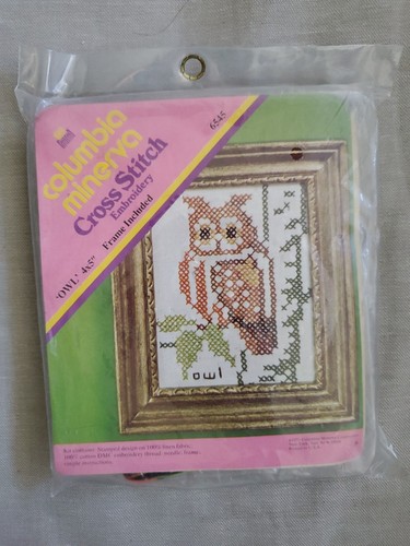 Columbia Minerva Gufo punto croce 4x5 6545 (NOS-Design raro) - Foto 1 di 7