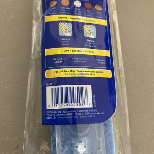 Quickie Clean Squeeze Ricarica Mocio Doppia Spugna Tipo S per Mop 045 NOS 2015 - Foto 7 di 8