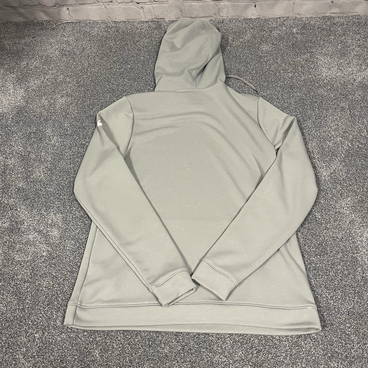 Asics Fleet Feet Running Club Hoodie Mens Small Gray Fleece Lined