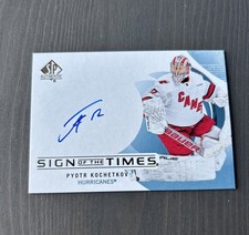 Pyotr Kochetkov Sign Of The Times 2024-25 SP Authentic Carolina Hurricane