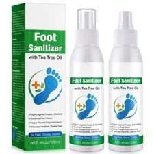 2PCS Tea Tree Oil Foot Spray, Transparent Foot Spray Refreshing, Natural Tea ...