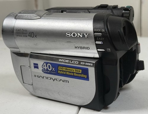 Sony Handycam DCR-DVD610 40X Optical Zoom Mini DVD Camcorder Camera UNTESTED - Picture 2 of 6