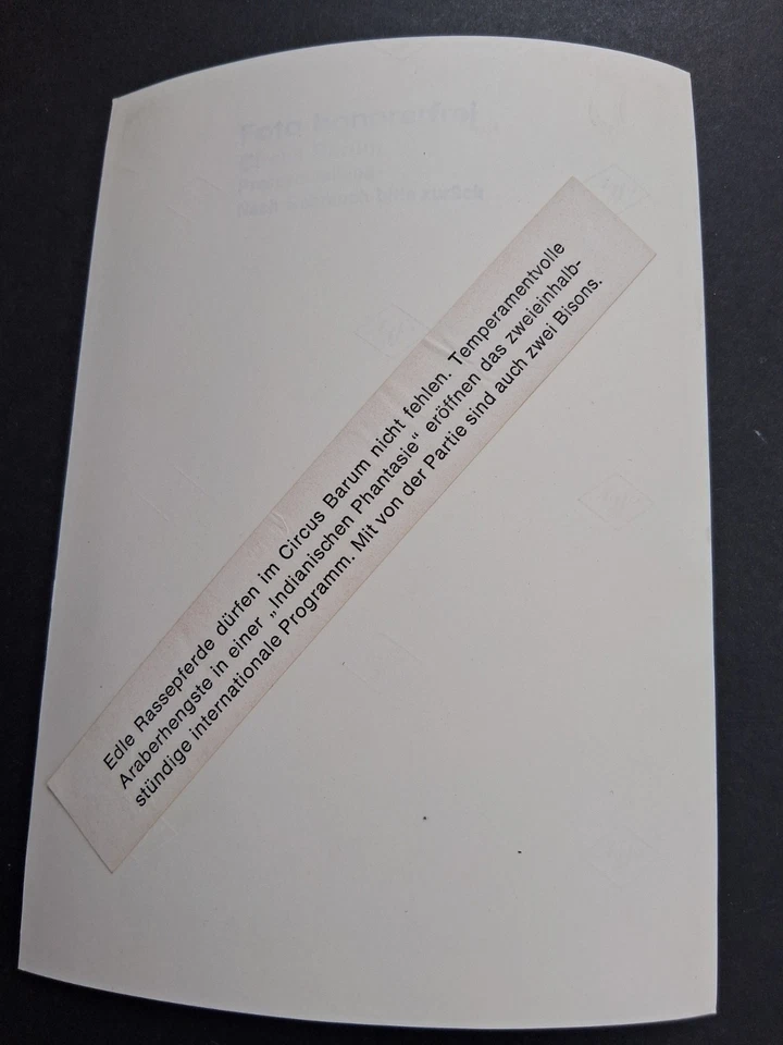 presse foto 18x13 CIRCUS BARUM Czikos Post Ungarische cirque circo photo - Bild 2 von 2