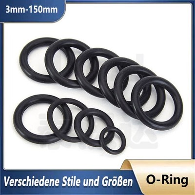 O-Ring Oring Schnurstärke 1mm 2mm NBR Ring Dichtung Dichtring Lebensmittelecht
