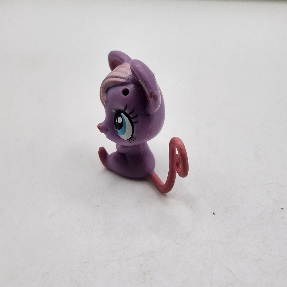 Littlest Pet Shop Peligro Ratón Púrpura Figura Hasbro Animal Juguete 2 Pulgadas LPS Foto 3 de 4