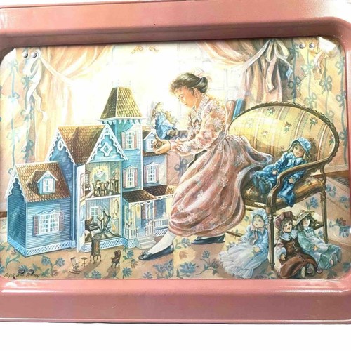 Metal TV Lap Tray With Folding Legs Angela Trotta Thomas Art Doll House - Picture 2 of 5