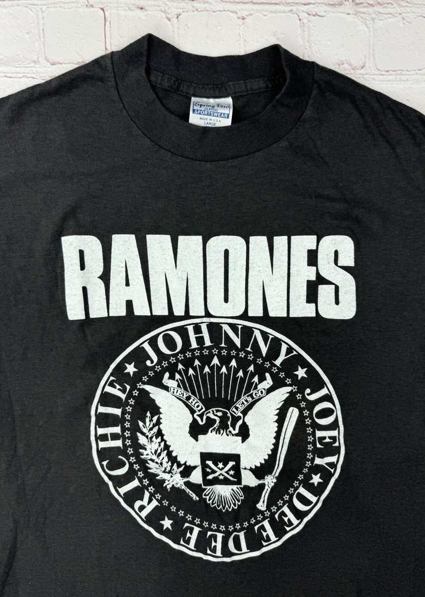 RARE Vtg Ramones T Shirt Punk Rock 80s Size M/L Original 1980's