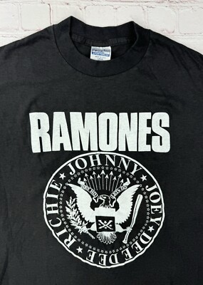 RAMONES ラモーンズ　Tシャツ ブラック　80s RARE Vtg Ramones T Shirt Punk Rock 80s Size M/L Original 1980's