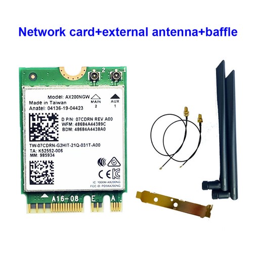AX200NGW WiFi 6 Adapter Bluetooth-compatible WiFi 6 Network Card 2974M for Intel - Afbeelding 8 van 14