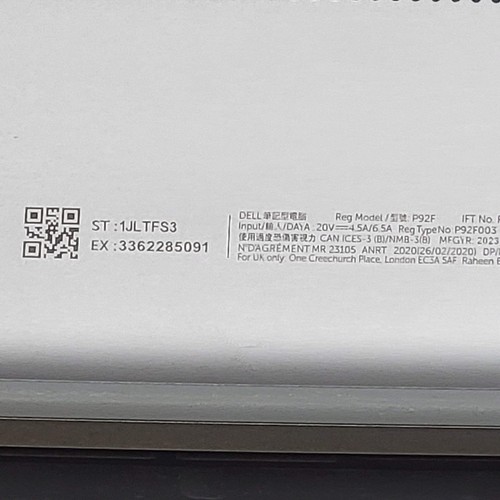 Dell Precision 5770 17" i7-12800H 2.4GHz 32GB RAM 512GB SSD NVIDIA RTX A2000 - Picture 10 of 11