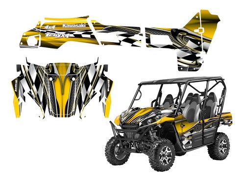 Kit de gráficos UTV envolvente para 2016-2018 Kawasaki Teryx4 o Teryx 2 800 diseño #2500 - Imagen 5 de 18