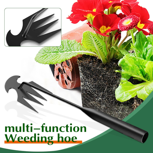 Weed Puller Tool Garden Weed Pulling Tool– 15.7” Portable Garden Weeder, 4 Teeth - Picture 3 of 7