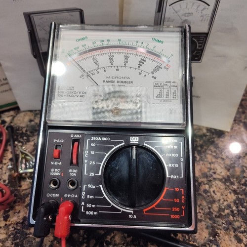 Vintage MICRONTA Range Doubler 50,000 Ohms Multitester 43 Ranges 22-204U - Picture 5 of 18