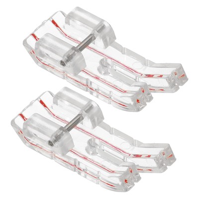 Geradstichfuß Nähmaschinenfuß PP Kunststoff Nähfuß 35x15mm, 2 Stück