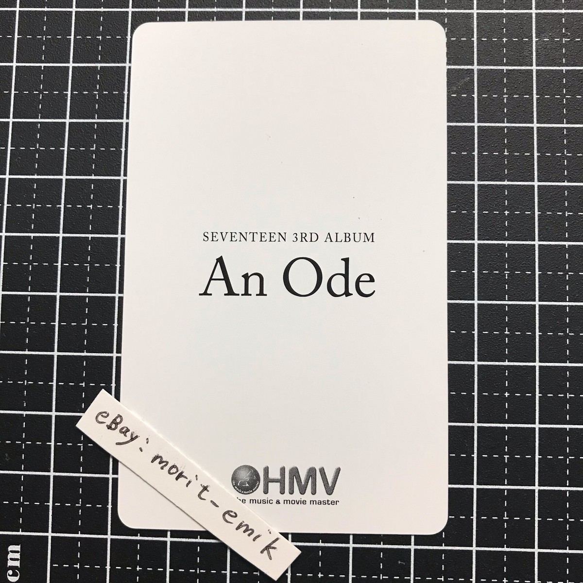 ミンハオ an ode トレカ SEVENTEEN HMV SEVENTEEN An Ode HMV JAPAN LIMITED OFFICIAL PHOTO CARD