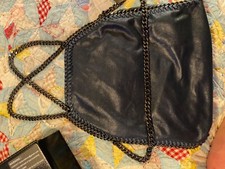 Designer Purses, Stella Mccartney, Handbags, Leather, Dark Blue, Chain Straps