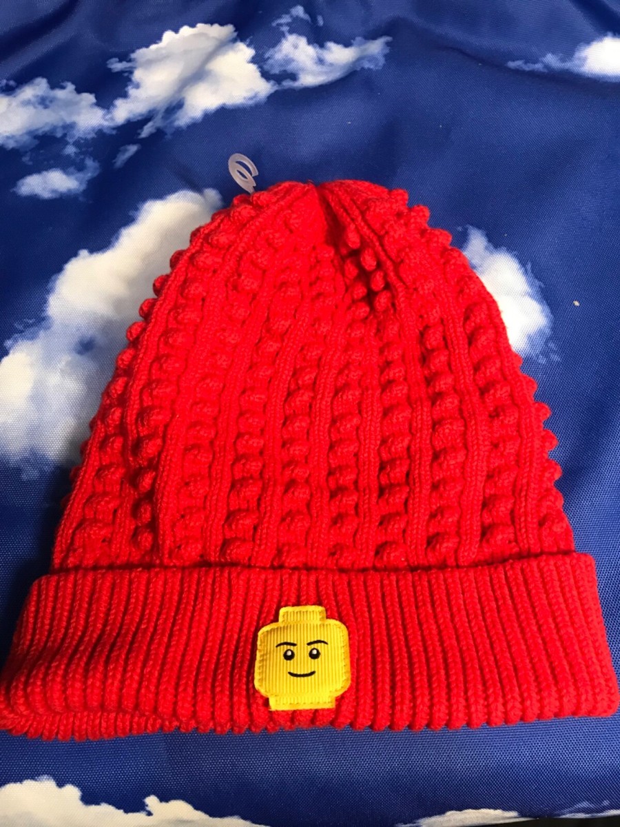Lego Winter Hat Beanie Cap Lego land OSFA Red 18 Win-1