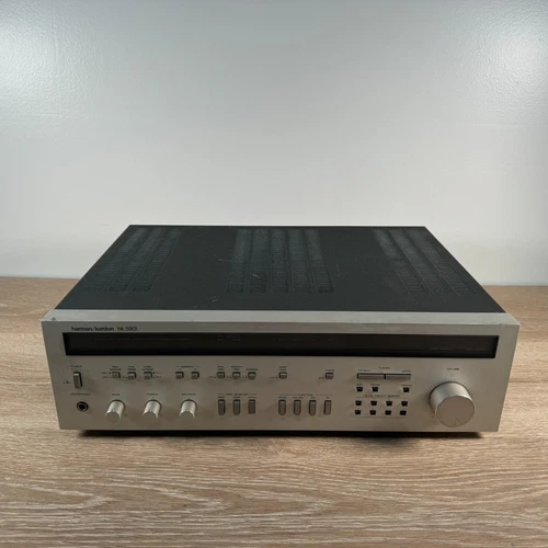 Harman Kardon HK 590i Vintage Stereo Receiver Preamp Phono AM FM TESTED WORKING