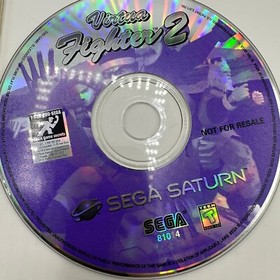 Virtua Fighter 2 Not For Resale Sega Saturn 1996 Disk With Sleeve