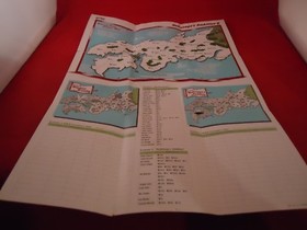 Nobunaga's Ambition II Nintendo NES Foldable Promo Poster Map Insert ONLY