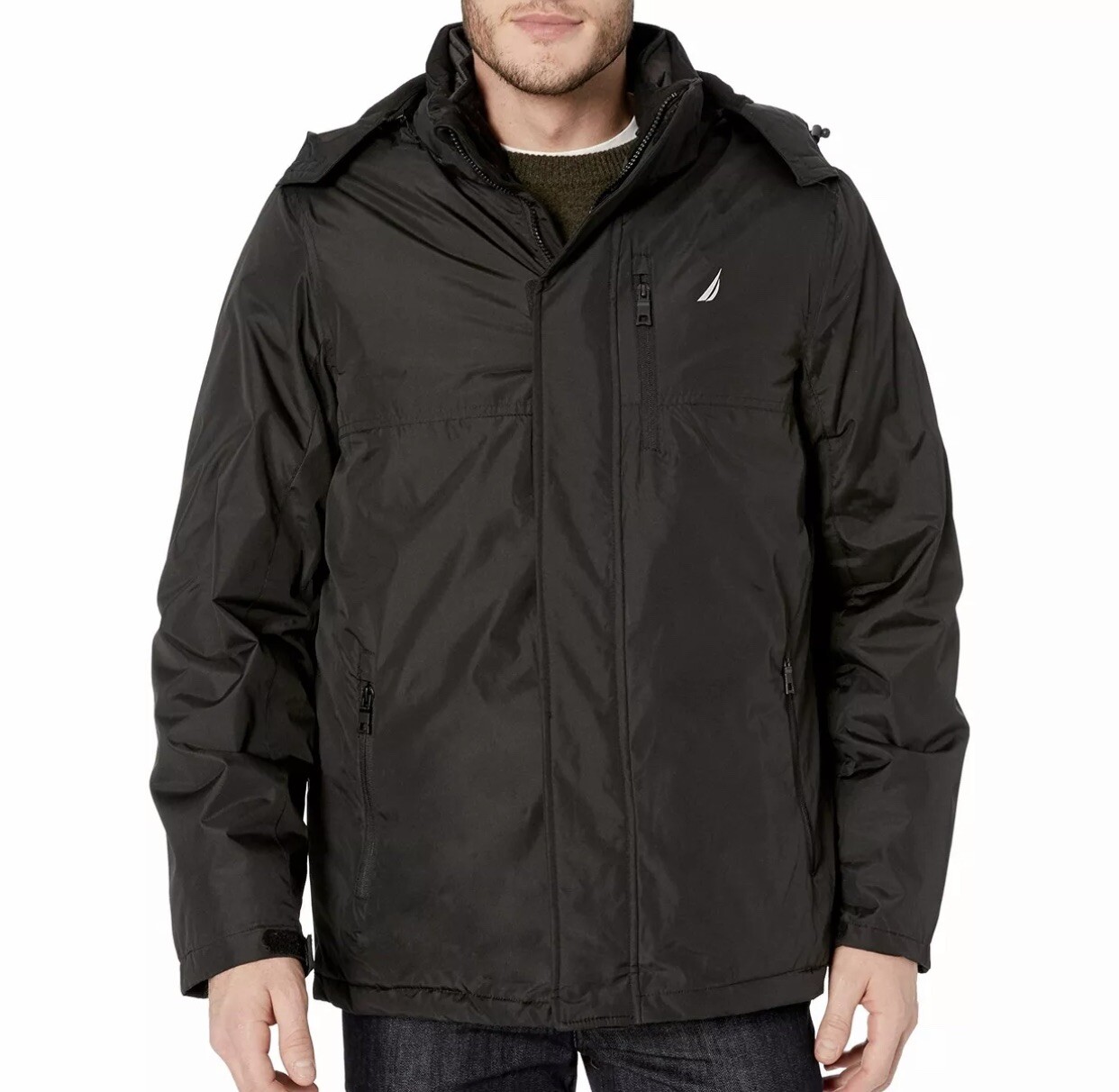 Fleece-Lined Jacket, Black 