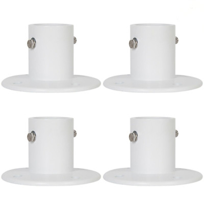 4 Pack Aluminum Slide Deck Flange w/ Flange Bolt For Inground Swimming Pools