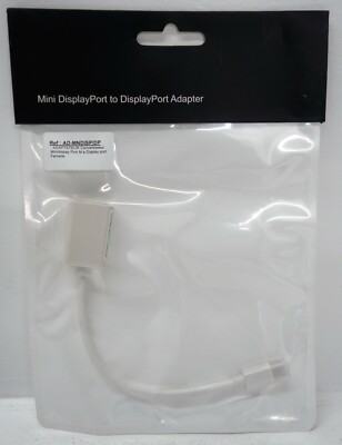 Mini DisplayPort to DisplayPort Adapter, weiß, ca 17cm