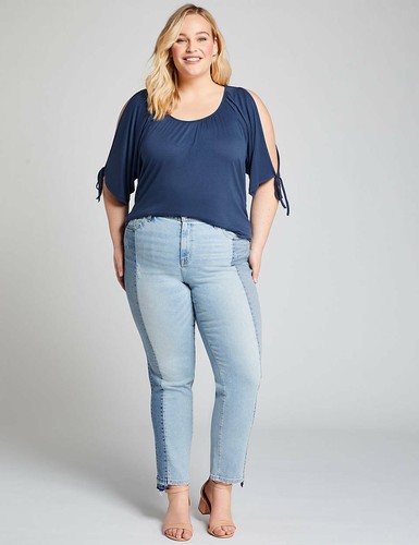 Lane Bryant High-Rise Straight Crop 