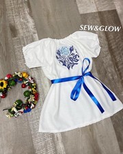 Vyshyvanka Ukrainian Embroidery Dress for 6 Months Old Baby Girl
