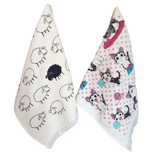 Toallas de mano estampado animal