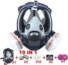 Facepiece Reusable Respirator Full Face Gas Mask For Painting Spraying 6800 6000