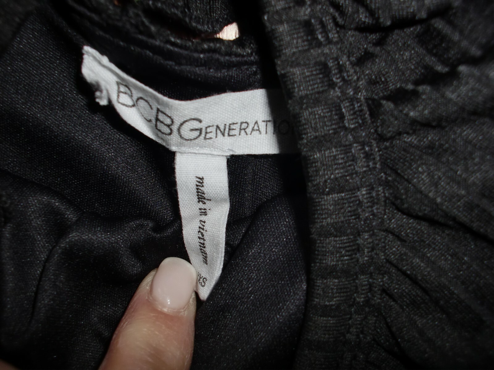 BCBGeneration~RUFFLED STRAPS~FITTED~LINED~RIBBED~… - image 4