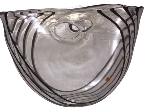 MURANO Art Glass Handbag Tote Vase by SEGUSO VIRO Italy Hand Blown New - Picture 3 of 8
