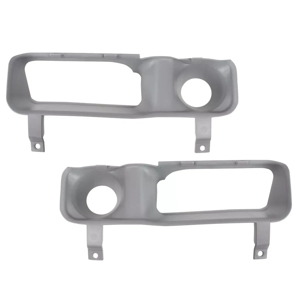 New Front Fog Light Bezels Trims 2PC For 1994-2002 Dodge Ram 1500 2500 3500 - Image 2 of 4