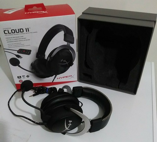 HyperX Cloud II Gaming Headset, 7.1 Surround Sound - Black/Gun Metal (For  parts) | eBay