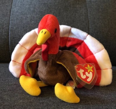 TY Beanie Babies Gobbles the Turkey Plush Red Brown 1996 | eBay