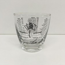 Vintage Indianapolis Motor Speedway Bar Glass 1911-1951 Winners Hulman Shaw